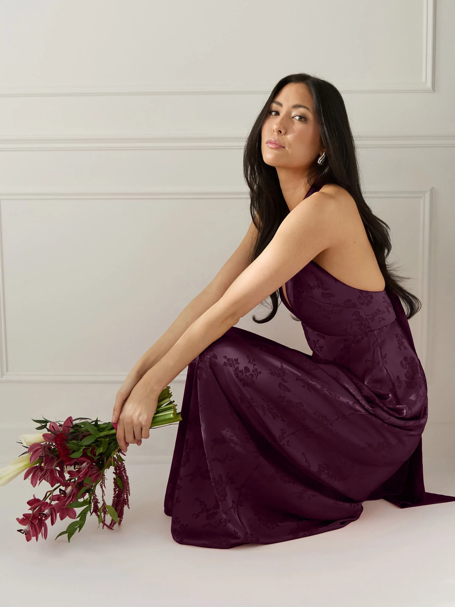 Plum Jacquard Swatch - Image 2