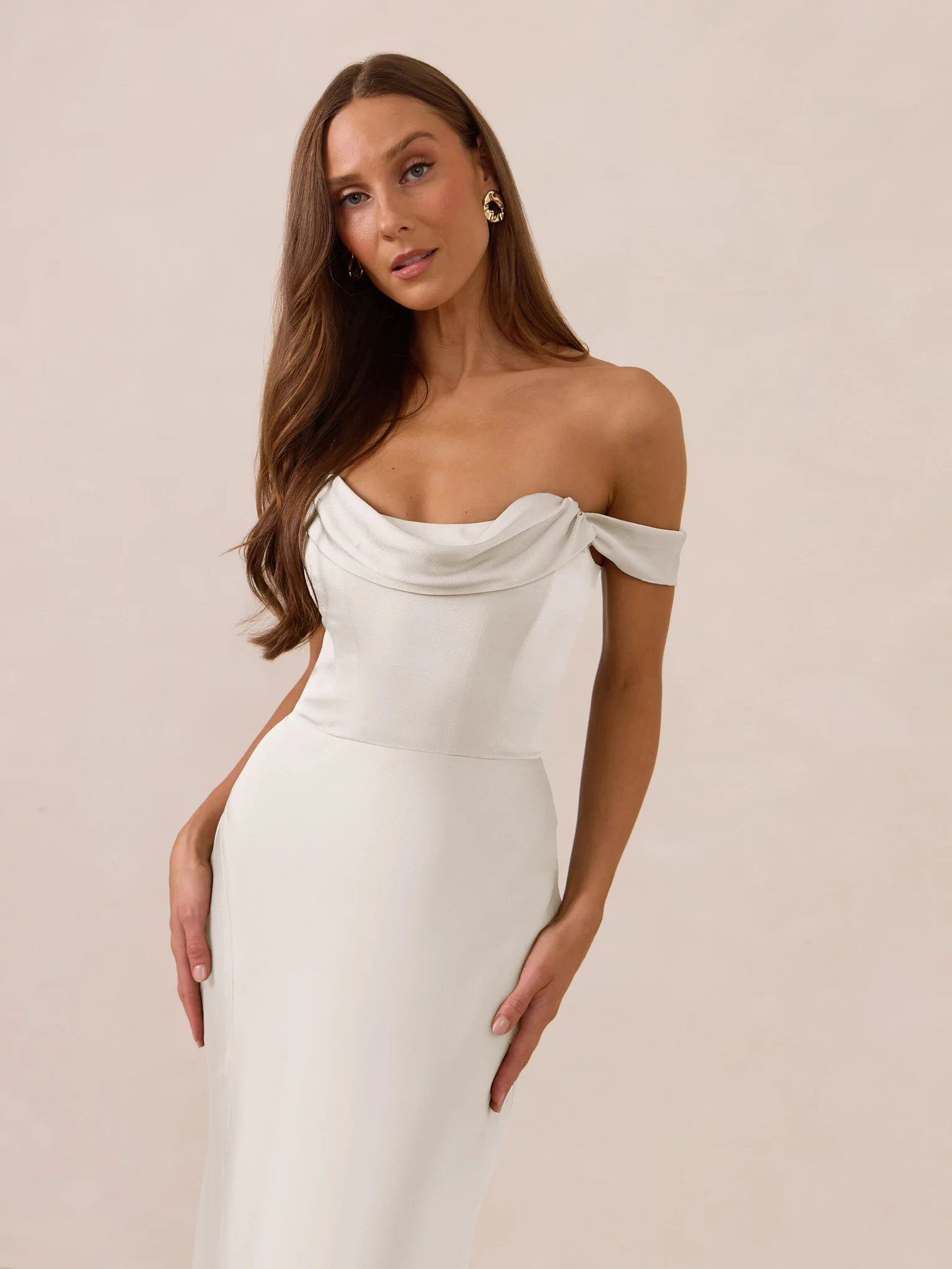 Ivory Satin Swatch - Image 2